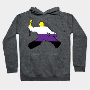 Field Hockey Goalie: Nonbinary Pride Hoodie